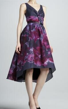 NWT LELA ROSE FOR TARGET Watercolor Floral Midi Dress Size 6